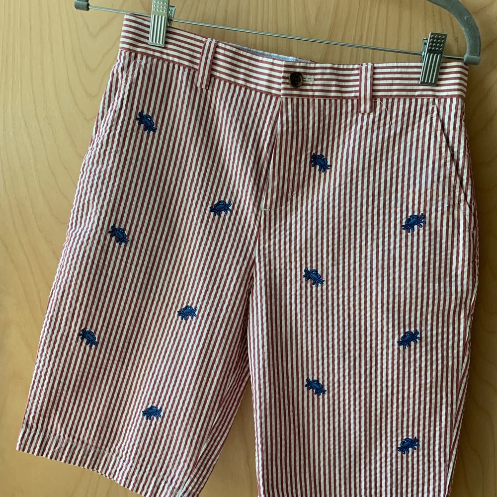 Boys Brook Brothers Shorts Size 14 Crabs Print
